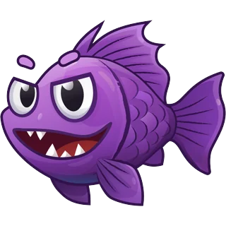 Violetinė žuvis – Fish Boom