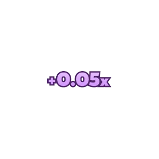 Daugiklis (+0,05x) – Frog Jump